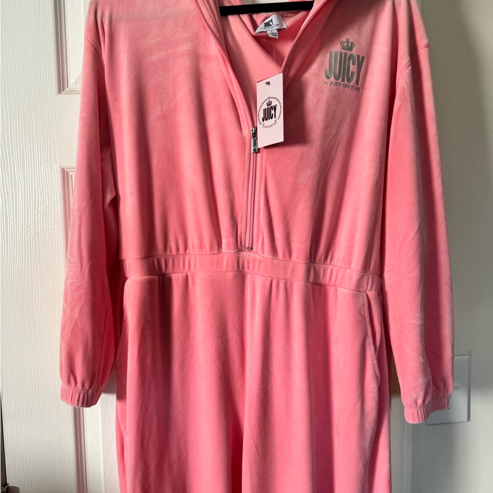 Juicy Couture Flamingo Pink Velour Hoodie
